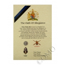 SRR Special Reconnaissance Regiment Oath Of Allegiance Certificate